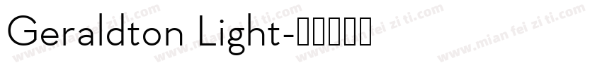 Geraldton Light字体转换